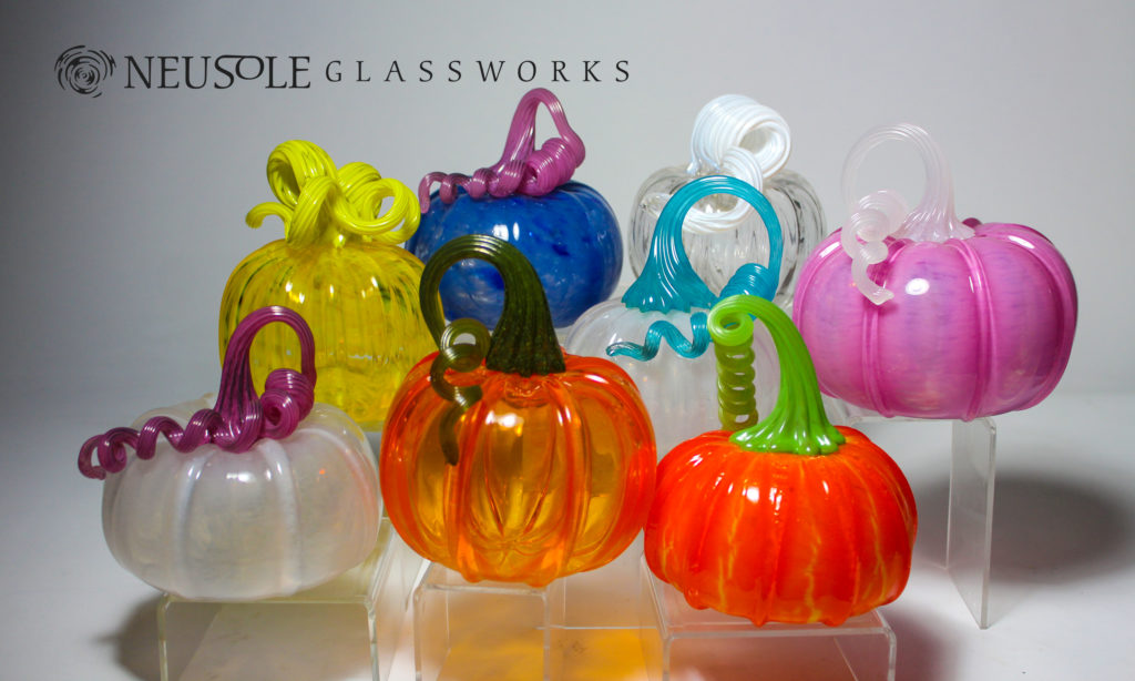 Glass pumpkins