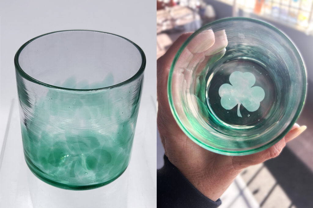 Shamrock glass
