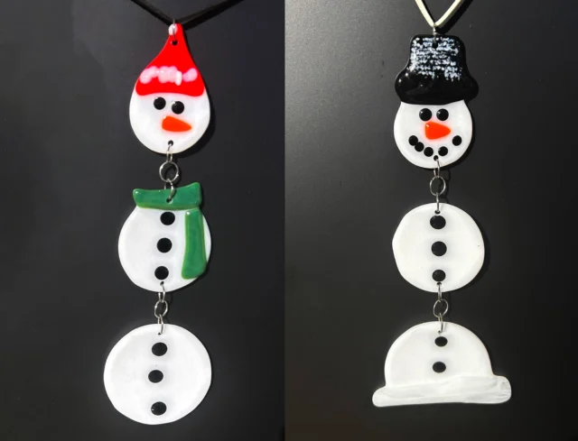 Now, through the end of January, make a fused snowman sun catcher! Approx. 8″ tall x 2″ wide. $50 a snowman. Takes up to one hour. Ages 5 years and older. No experience needed. Call or email for availability. 513-751-3292 or neusoleglassworks@hotmail.com. Payment is due upon scheduling. Sun catcher is available for pick-up in approximately 3 weeks or less. #neusoleglassworks #snowman #snowdays #glasssuncatcher #nonprofit #brrrr #happyglass